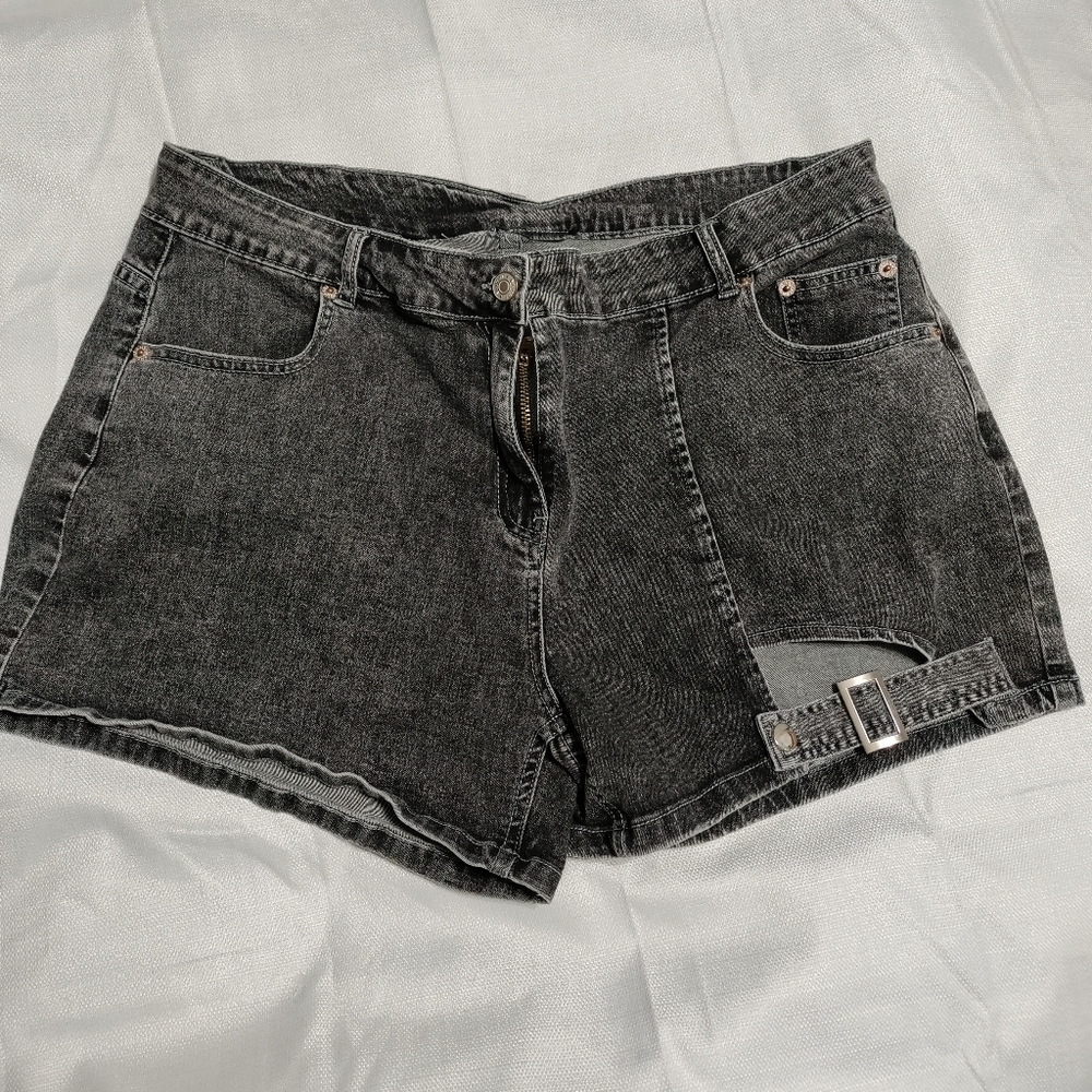 Women's Black Denim Shorts